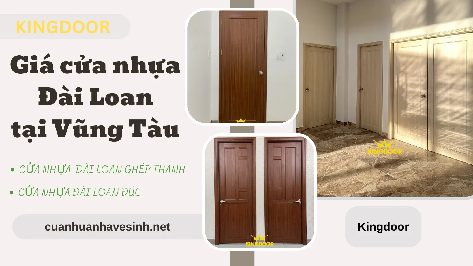 Giá cửa nhựa Đài Loan tại Vũng Tàu – Cửa nhựa giá rẻ